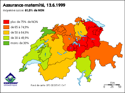 law on maternity benefits referendum switzerland map june 1999